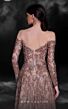 MNM Couture K4121 Long Overskirt Off The Shoulder Embellished Dress