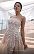MNM Couture K4126 Long Overskirt High Slit Floral Dress