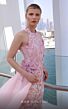 MNM Couture K4128 Long Overskirt Floral Appliques Dress
