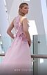 MNM Couture K4128 Long Overskirt Floral Appliques Dress