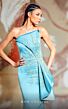 MNM Couture K4172 Asymmetrical Neckline Strapless Embellished Dress