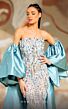MNM Couture K4174A Detached Cape Two Piece Embellished Dress