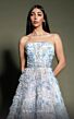 MNM Couture K4197 Strapless Embellished Ruffle Dress