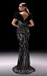MNM Couture K4218 Ruffle Neckline Embellished Dress