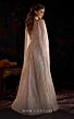 MNM Couture K4223 Cape Sleeve Beaded A-Line Dress