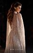 MNM Couture K4223 Cape Sleeve Beaded A-Line Dress