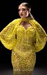 MNM Couture K4231 Choker Neck Bishop Sleeve Illusion Dress