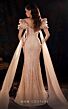 MNM Couture K4254 Double Streamer Off The Shoulder Embellished Dress