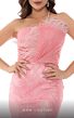 MNM Couture V6340 Feather Top Embroidered Strapless Dress