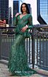 MNM Couture M1140 Illusion Neck Beaded Ruffle Peplum Dress