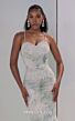 MNM Couture M1133 Spaghetti Strap Beaded Mermaid Dress