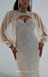 MNM Couture M1191 Silver Sweetheart Neck Spaghetti Strap Dress