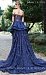 MNM Couture N0134 Off-The-Shoulder Sweetheart Neck Peplum Dress