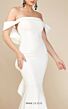MNM Couture N0145 Back Bow Off-The-Shoulder Mermaid Dress