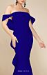 MNM Couture N0145 Back Bow Off-The-Shoulder Mermaid Dress