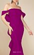 MNM Couture N0145 Back Bow Off-The-Shoulder Mermaid Dress
