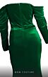 MNM Couture N0230A Sweetheart Neck Long Sleeve Off-The-Shoulder Dress