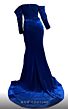 MNM Couture N0230A Sweetheart Neck Long Sleeve Off-The-Shoulder Dress