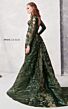 MNM Couture N0270 Long Sleeve V-Neck Sequin Overskirt Dress
