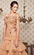 MNM Couture N0338 Drop Waist Ruffle Skirt Floral Top Dress