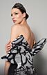 MNM Couture N0395 Long Overskirt Bow Back Strapless Dress