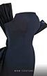 MNM Couture N0395 Long Overskirt Bow Back Strapless Dress