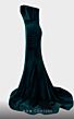 MNM Couture N0450 Pleated Top Strapless Velvet Dress