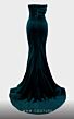 MNM Couture N0450 Pleated Top Strapless Velvet Dress