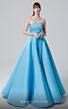 MNM Couture N0452 Tie Waist Pleated Top Strapless Dress