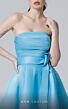 MNM Couture N0452 Tie Waist Pleated Top Strapless Dress