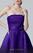 MNM Couture N0452 Tie Waist Pleated Top Strapless Dress