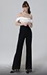 MNM Couture N0456A Watteau Train Off The Shoulder Jumpsuit