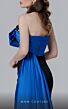 MNM Couture N0463 Side Skirt Pleated Neckline Strapless Dress