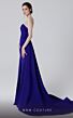 MNM Couture N0464 Side Skirt Center Slit Strapless Dress