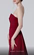MNM Couture N0464 Side Skirt Center Slit Strapless Dress