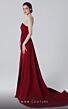 MNM Couture N0464 Side Skirt Center Slit Strapless Dress