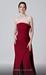 MNM Couture N0464 Side Skirt Center Slit Strapless Dress