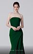 MNM Couture N0464 Side Skirt Center Slit Strapless Dress