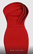 MNM Couture N0465 Crumbcatcher Neckline Strapless Dress