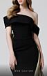 MNM Couture N0466 Side Skirt Asymmetrical Neckline Dress