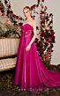 MNM Couture N0481 Floral Waist Strapless Sweetheart Neckline Dress