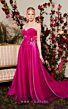 MNM Couture N0481 Floral Waist Strapless Sweetheart Neckline Dress