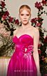 MNM Couture N0481 Floral Waist Strapless Sweetheart Neckline Dress