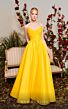 MNM Couture N0491 Crumbcatcher Neckline Strapless Dress