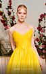 MNM Couture N0491 Crumbcatcher Neckline Strapless Dress