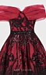 MNM Couture N0498 Floral Embroidery Off The Shoulder Dress