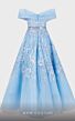 MNM Couture N0498 Floral Embroidery Off The Shoulder Dress