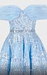 MNM Couture N0498 Floral Embroidery Off The Shoulder Dress