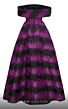 MNM Couture N0505 Pleated Skirt Off The Shoulder Dress