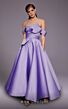 MNM Couture N0511 Pleated Top Off The Shoulder Dress